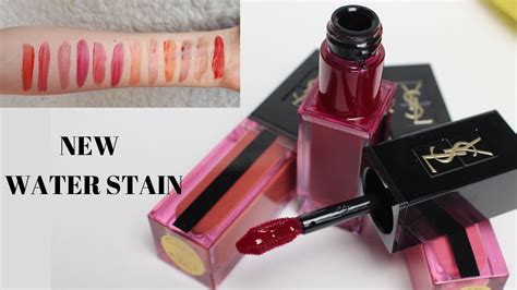 ysl water stain 604 review|YSL Water Stain Vernis A Levres Review & Swatches .